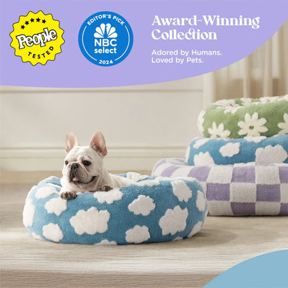 Lesure Soft Donut Bed - Cozy Fluffy Calming Bed for Small/Medium/Large Dogs & Cats, Soft Plush round Pet Bed for Comfort, Washable, Anti-Slip Bottom, Camas Para Perros, Pet Supplies Bedding