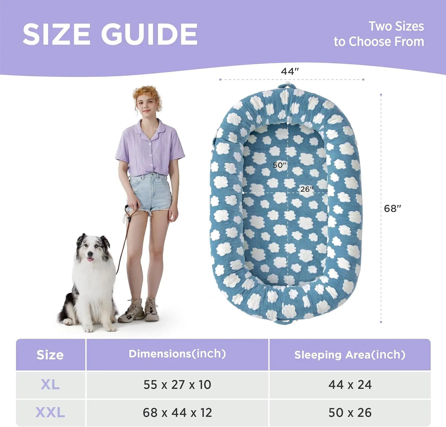 Lesure Soft Donut Bed - Cozy Fluffy Calming Bed for Small/Medium/Large Dogs & Cats, Soft Plush round Pet Bed for Comfort, Washable, Anti-Slip Bottom, Camas Para Perros, Pet Supplies Bedding