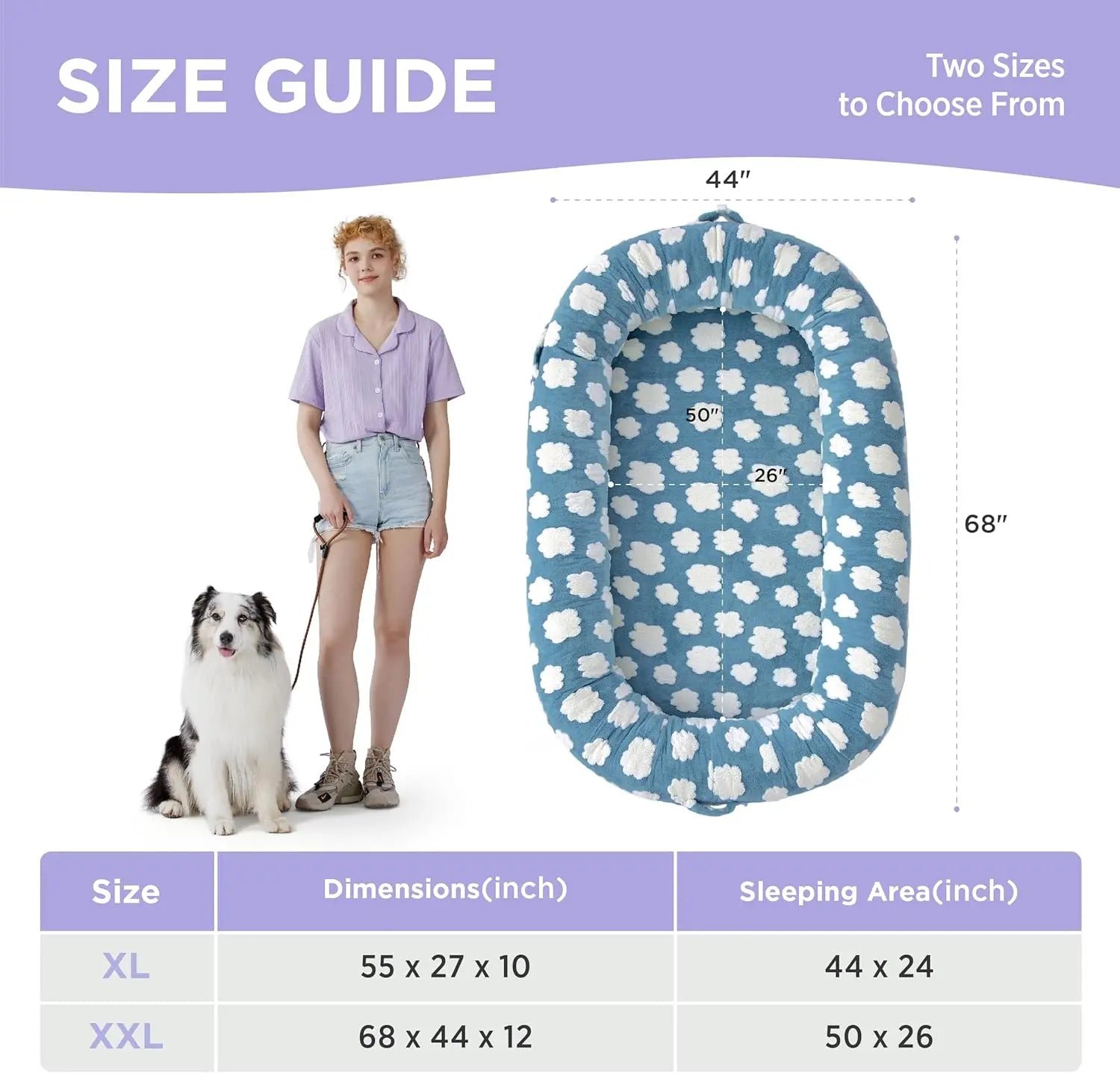 Lesure Soft Donut Bed - Cozy Fluffy Calming Bed for Small/Medium/Large Dogs & Cats, Soft Plush round Pet Bed for Comfort, Washable, Anti-Slip Bottom, Camas Para Perros, Pet Supplies Bedding