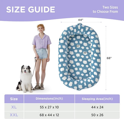 Lesure Soft Donut Bed - Cozy Fluffy Calming Bed for Small/Medium/Large Dogs & Cats, Soft Plush round Pet Bed for Comfort, Washable, Anti-Slip Bottom, Camas Para Perros, Pet Supplies Bedding