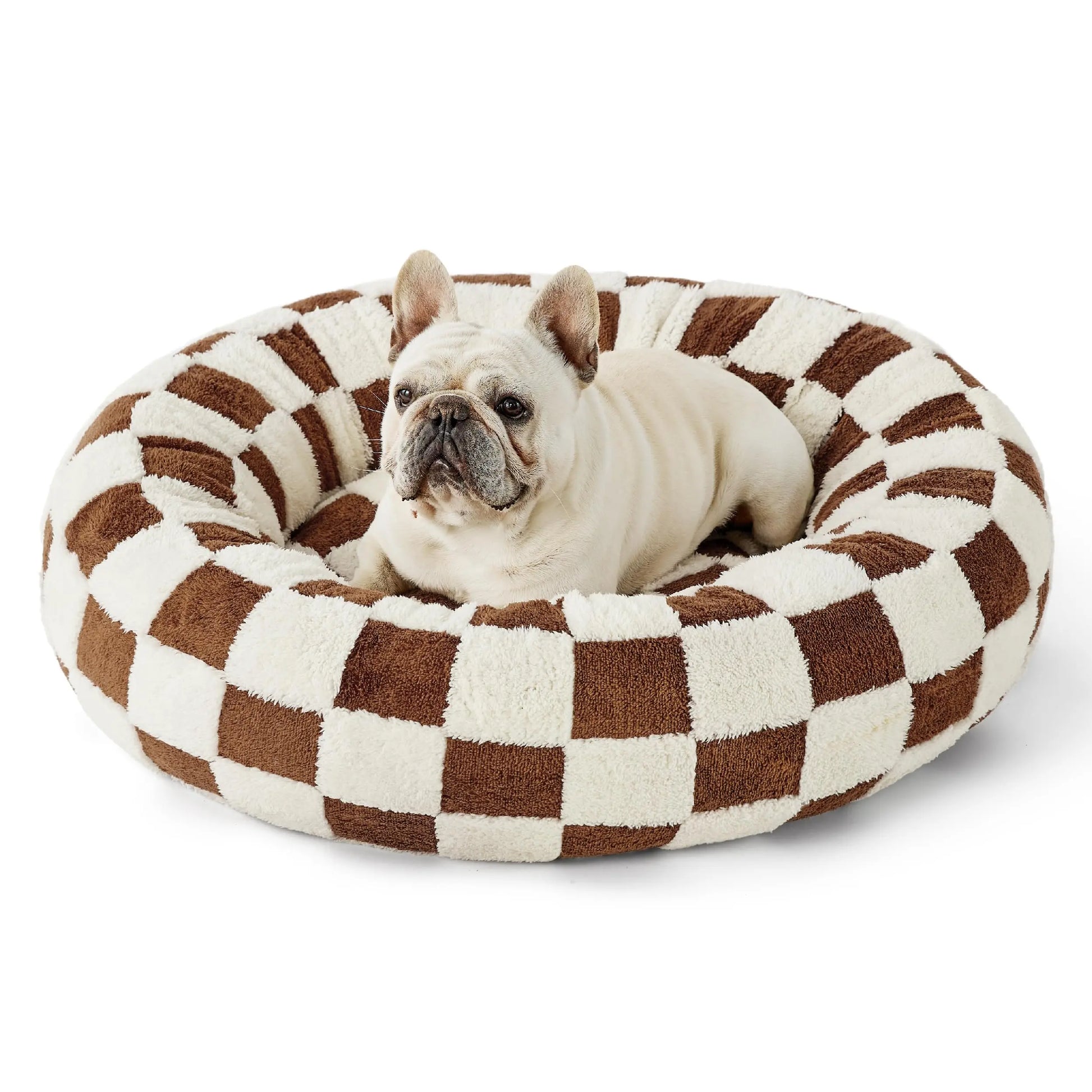 Lesure Soft Donut Bed - Cozy Fluffy Calming Bed for Small/Medium/Large Dogs & Cats, Soft Plush round Pet Bed for Comfort, Washable, Anti-Slip Bottom, Camas Para Perros, Pet Supplies Bedding