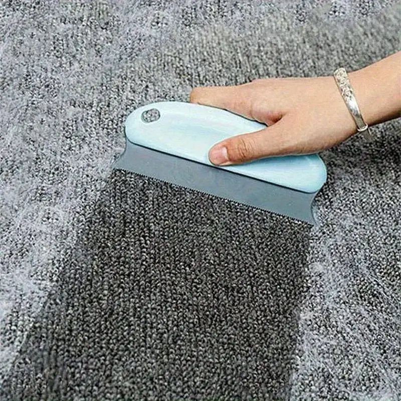 Pet Hair Remover Brush with Scratch-Resistant Rubber Bristles for Cats & Dogs Cleans Furniture Carpet & Car Seats Easy to Clean Ergonomic Handle