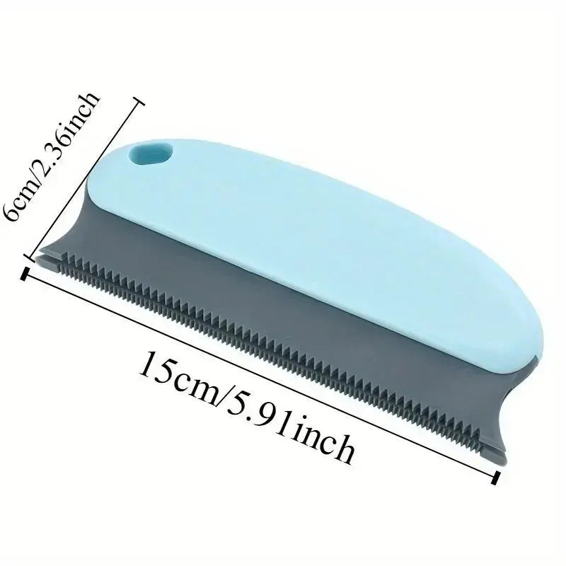 Pet Hair Remover Brush with Scratch-Resistant Rubber Bristles for Cats & Dogs Cleans Furniture Carpet & Car Seats Easy to Clean Ergonomic Handle