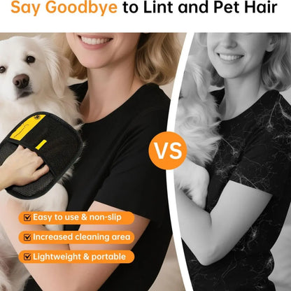 Pet Hair Remover Electrostatic Gloves Ergonomic Reusable for Cats & Dogs Eco Friendly Washable Tool for Couch Furniture Carpet with Static Technology for Effortless Cleaning
