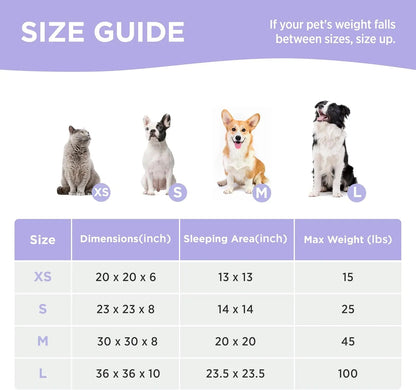 Lesure Soft Donut Bed - Cozy Fluffy Calming Bed for Small/Medium/Large Dogs & Cats, Soft Plush round Pet Bed for Comfort, Washable, Anti-Slip Bottom, Camas Para Perros, Pet Supplies Bedding